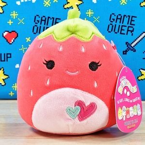 Squishmallow Scarlet the Strawberry 5" UltraSoft Valentine's Day Plush Toy NWT
